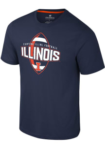 Colosseum Illinois Fighting Illini Navy Blue Truth Two Short Sleeve T Shirt