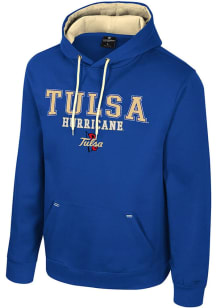 Colosseum Tulsa Golden Hurricane Mens Blue Charlie Long Sleeve Hoodie