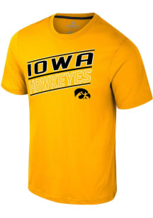 Colosseum Iowa Hawkeyes Gold Truth Short Sleeve T Shirt