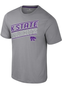 Colosseum K-State Wildcats Grey Truth Short Sleeve T Shirt