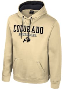 Colosseum Colorado Buffaloes Mens Gold Charlie Long Sleeve Hoodie