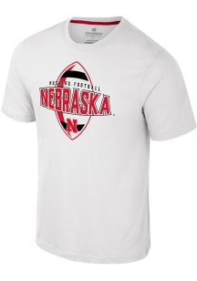 Colosseum Nebraska Cornhuskers White Truth Two Short Sleeve T Shirt