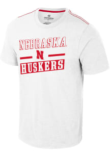 Colosseum Nebraska Cornhuskers White Neo Short Sleeve T Shirt