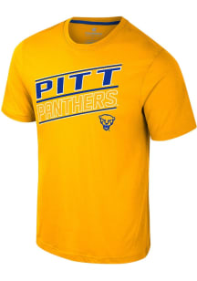 Colosseum Pitt Panthers Gold Truth Short Sleeve T Shirt