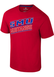 Colosseum SMU Mustangs Red Truth Short Sleeve T Shirt