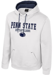 Colosseum Penn State Nittany Lions Mens White Charlie Long Sleeve Hoodie