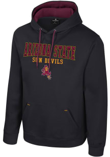 Colosseum Arizona State Sun Devils Mens Black Charlie Long Sleeve Hoodie
