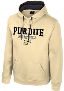 Colosseum Purdue Boilermakers Mens Gold Charlie GCC Basketball Long Sleeve Hoodie