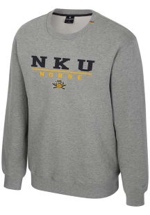 Colosseum Northern Kentucky Norse Mens Grey Charlie Long Sleeve Crew Sweatshirt