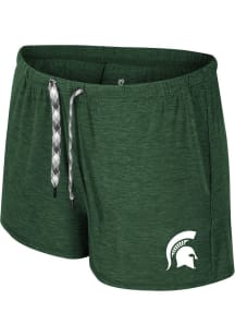 Colosseum Michigan State Spartans Womens Green Dash Shorts