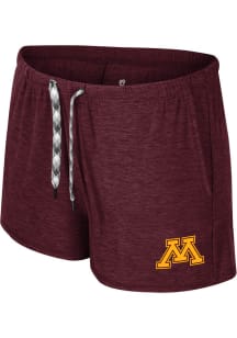 Colosseum Minnesota Golden Gophers Womens Maroon Dash Shorts
