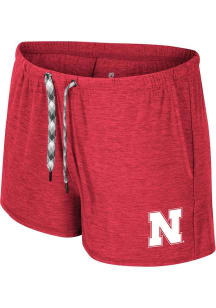 Colosseum Nebraska Cornhuskers Womens Red Dash Shorts