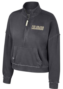 Colosseum Colorado Buffaloes Womens Black Taha Qtr Zip
