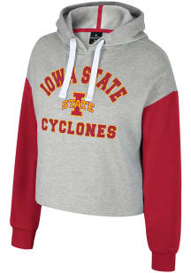 Colosseum Iowa State Cyclones Womens Grey Sage Hooded Sweatshirt