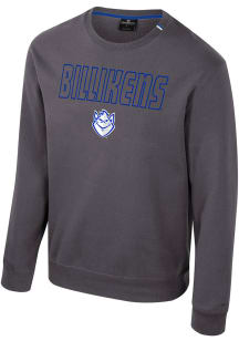 Colosseum Saint Louis Billikens Mens Charcoal Zion Long Sleeve Crew Sweatshirt