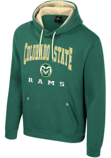 Colosseum Colorado State Rams Mens Green Zion Long Sleeve Hoodie