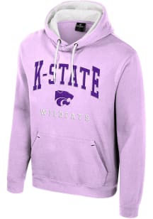 Colosseum K-State Wildcats Mens Lavender Zion Design Long Sleeve Hoodie