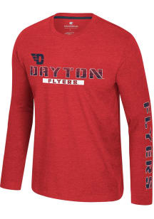Colosseum Dayton Flyers Red Back in Business Long Sleeve T Shirt