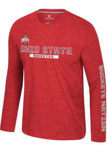 Colosseum Ohio State Buckeyes Red Back in Business Long Sleeve T Shirt