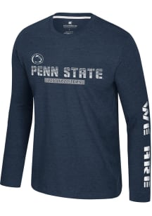Colosseum Penn State Nittany Lions Navy Blue Back in Business Long Sleeve T Shirt