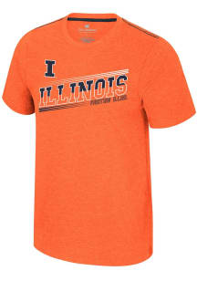 Colosseum Illinois Fighting Illini Orange Dance Marathon Short Sleeve T Shirt