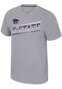 Colosseum K-State Wildcats Grey Dance Marathon Short Sleeve T Shirt