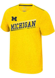 Colosseum Michigan Wolverines Yellow Dance Marathon Short Sleeve T Shirt