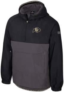 Colosseum Colorado Buffaloes Mens Black Gives Back Anorak Light Weight Jacket