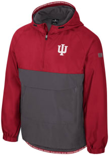 Colosseum Indiana Hoosiers Mens Cardinal Gives Back Anorak Light Weight Jacket