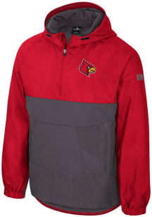 Colosseum Louisville Cardinals Mens Red Gives Back Anorak Light Weight Jacket
