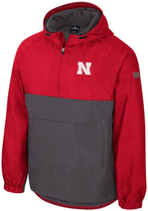 Colosseum Nebraska Cornhuskers Mens Red Gives Back Anorak Light Weight Jacket