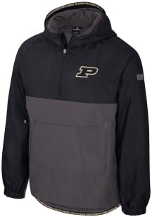 Colosseum Purdue Boilermakers Mens Black Gives Back Anorak Light Weight Jacket
