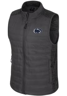 Colosseum Penn State Nittany Lions Mens Charcoal Nightman Puffer Sleeveless Jacket