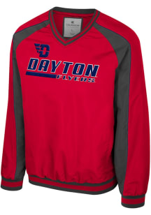 Colosseum Dayton Flyers Mens Red Goes America Coach Pullover Jackets