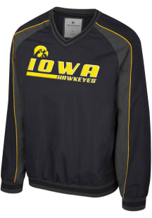 Colosseum Iowa Hawkeyes Mens Black Goes America Coach Pullover Jackets