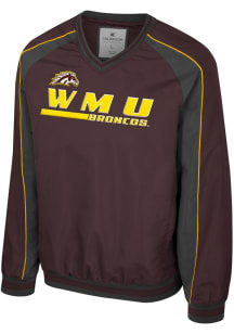 Colosseum Western Michigan Broncos Mens Brown Goes America Coach Pullover Jackets