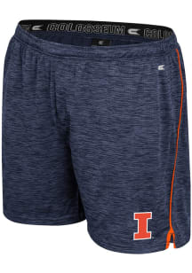 Colosseum Illinois Fighting Illini Mens Navy Blue Always Sunny Shorts
