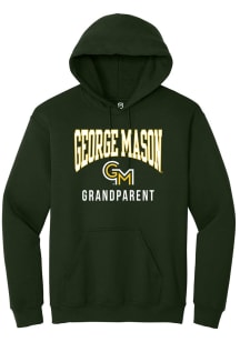 Summit Sportswear George Mason University Mens Green Grandparent Long Sleeve Hoodie