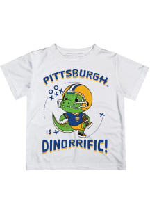 Vive La Fete Pitt Panthers Infant Dino-Riffic Short Sleeve T-Shirt White