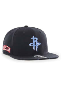 47 Houston Rockets Navy Blue City Captain Mens Snapback Hat