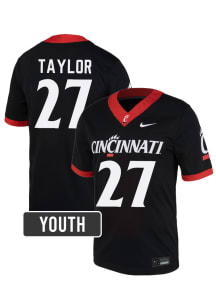 Markell Taylor Cincinnati Bearcats Youth Black Nike NIL Name And Number Football Jersey
