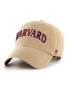 47 Harvard Crimson Archie Under Clean Up Adjustable Hat - Khaki