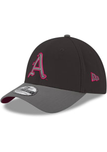 New Era Arkansas Razorbacks Mens Black Black Graphite Color Pop GCP 39THIRTY Flex Hat