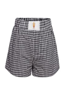 Hype and Vice Arizona State Sun Devils Womens Black Gingham Shorts