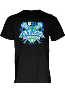 Blue 84 Big Ten Black 2026 Big Ten Women's Lacrosse Tournament Short Sleeve T Shirt