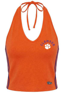 Hype and Vice Clemson Tigers Womens Orange Cheer Halter Tank Top