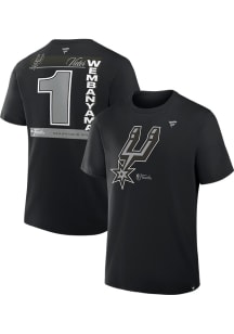 Victor Wembanyama San Antonio Spurs Black 2026 Finals Participant Short Sleeve Player T Shirt