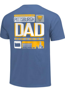 Pitt Panthers Blue Tiles Dad Short Sleeve T Shirt