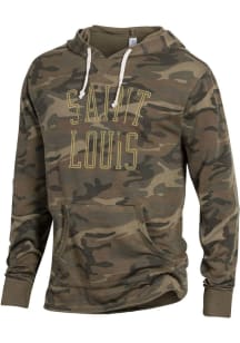 Alternative Apparel St Louis Mens Green School Yard Hoodie Long Sleeve Hoodie