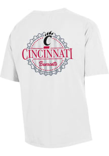Gear For Sports Cincinnati Bearcats Womens White Comfort Wash Short Sleeve T-Shirt